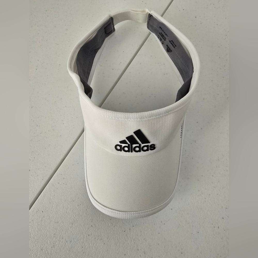 Adidas White Visor Hat - Picture 2 of 9